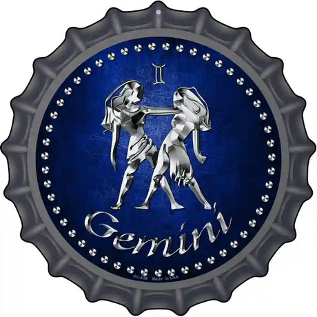 Gemini Novelty Metal Bottle Cap Sign BC-538