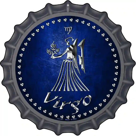 Virgo Novelty Metal Bottle Cap Sign BC-541