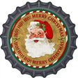 Ho Ho Ho Santa Novelty Metal Bottle Cap Sign BC-570