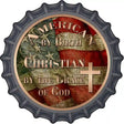 American Christian Novelty Metal Bottle Cap Sign BC-597