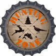 Hunting Zone Novelty Metal Bottle Cap Sign BC-638