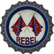 Rebel Novelty Metal Bottle Cap Sign BC-655