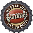 Football Novelty Metal Bottle Cap Sign BC-661