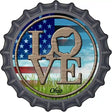 Love Ohio Novelty Metal Bottle Cap Sign BC-700