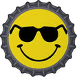 Shades Smile Novelty Metal Bottle Cap Sign BC-734