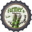 Farmers Market Asparagus Novelty Metal Bottle Cap Sign BC-771