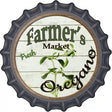 Farmers Market Oregano Novelty Metal Bottle Cap Sign BC-783