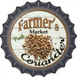 Farmers Market Coriander Novelty Metal Bottle Cap Sign BC-790