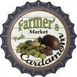 Farmers Market Cardamon Novelty Metal Bottle Cap Sign BC-791