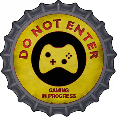 Do Not Enter Xbox Gaming In Progress Novelty Metal Bottle Cap Sign BC-812