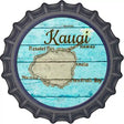 Kauai Hawaii Map Novelty Metal Bottle Cap Sign BC-821