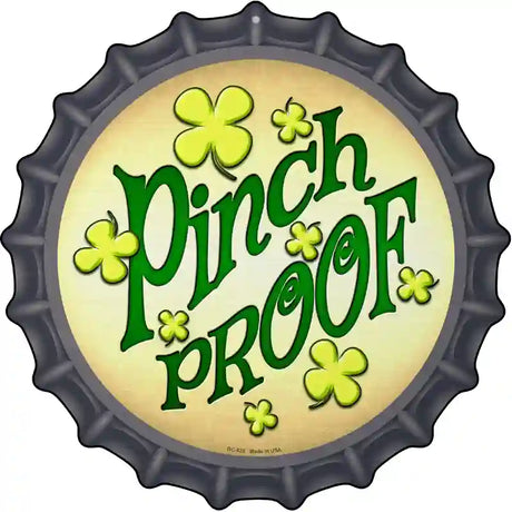 Pinch Proof Novelty Metal Bottle Cap Sign BC-835