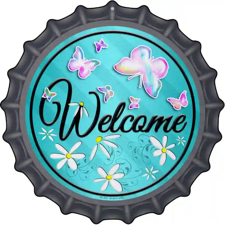 Welcome Novelty Metal Bottle Cap Sign BC-841