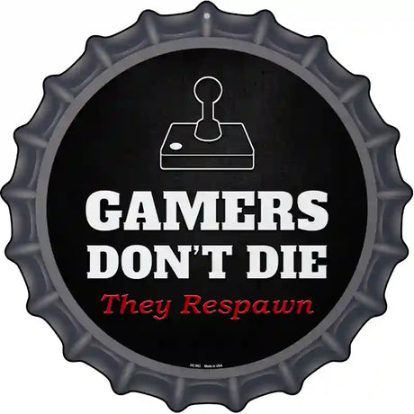 Atari Gamers Dont Die Novelty Metal Bottle Cap Sign BC-962