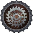 Sawdust Is Man Glitter Novelty Metal Bottle Cap Sign BC-970