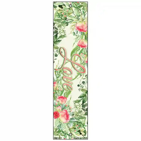 Love on Flowers Novelty Metal Bookmark BM-011