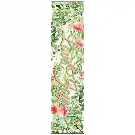 Love and Joy Flowers Novelty Metal Bookmark BM-014