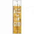 I Am God Novelty Metal Bookmark BM-016