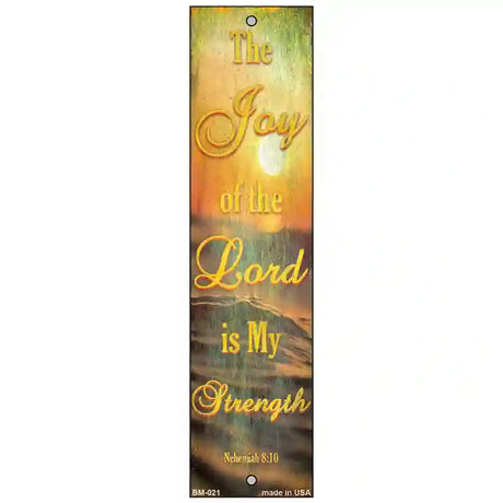 Joy of the Lord Novelty Metal Bookmark BM-021