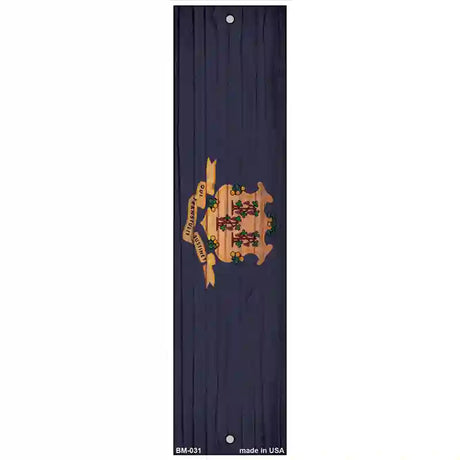 Connecticut Flag Novelty Metal Bookmark BM-031