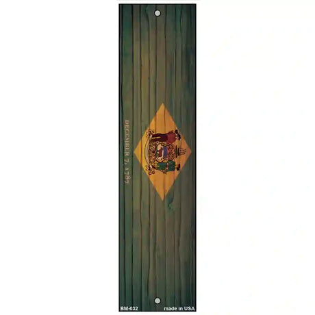 Delaware Flag Novelty Metal Bookmark BM-032