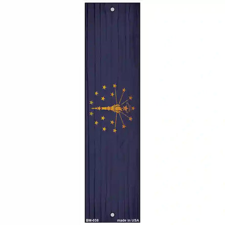 Indiana Flag Novelty Metal Bookmark BM-038