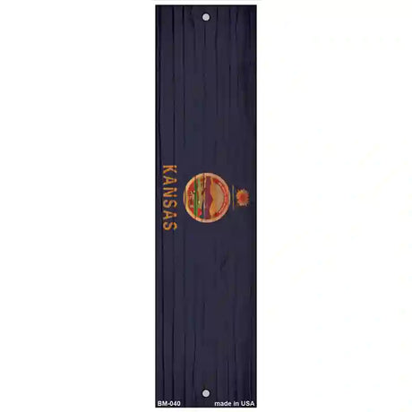 Kansas Flag Novelty Metal Bookmark BM-040