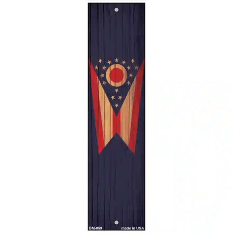 Ohio Flag Novelty Metal Bookmark BM-059