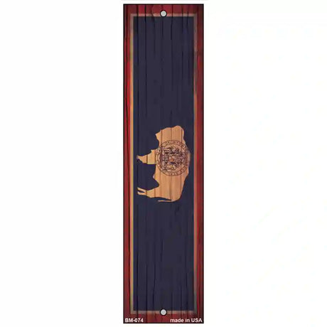 Wyoming Flag Novelty Metal Bookmark BM-074