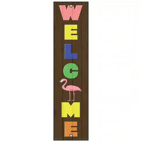 Welcome Flamingo Novelty Metal Bookmark BM-100