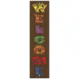 Welcome Floral Novelty Metal Bookmark BM-104