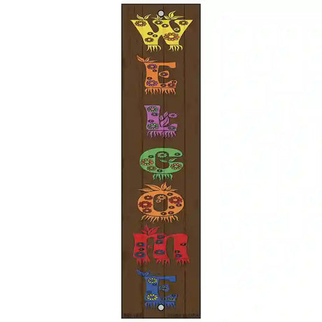 Welcome Floral Novelty Metal Bookmark BM-104