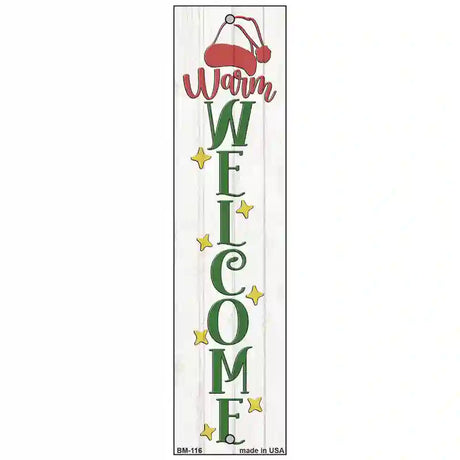 Warm Welcome White Novelty Metal Bookmark BM-116