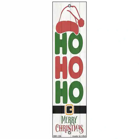 Ho Ho Ho White Novelty Metal Bookmark BM-126