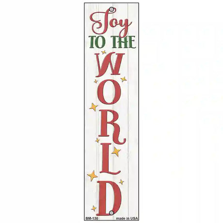 Joy To The World White Novelty Metal Bookmark BM-130