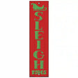 Sleigh Rides Red Novelty Metal Bookmark BM-133