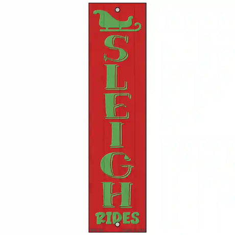 Sleigh Rides Red Novelty Metal Bookmark BM-133