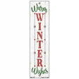 Warm Winter Wishes White Novelty Metal Bookmark BM-134