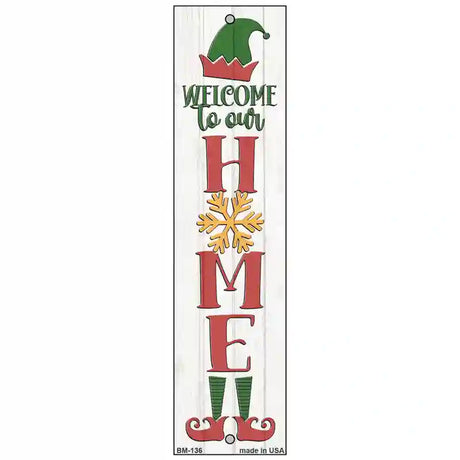 Welcome To Our Home White Novelty Metal Bookmark BM-136