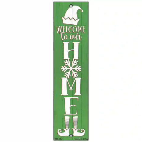 Welcome To Our Home Green Novelty Metal Bookmark BM-137