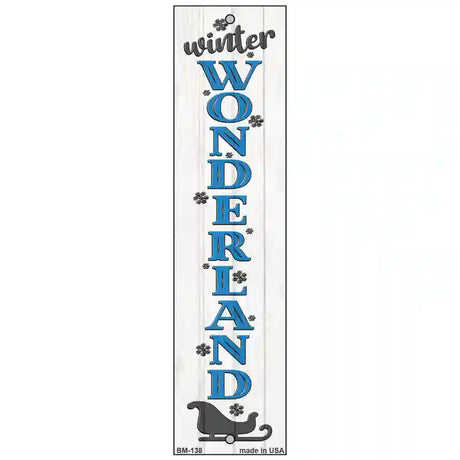 Winter Wonderland White Novelty Metal Bookmark BM-138