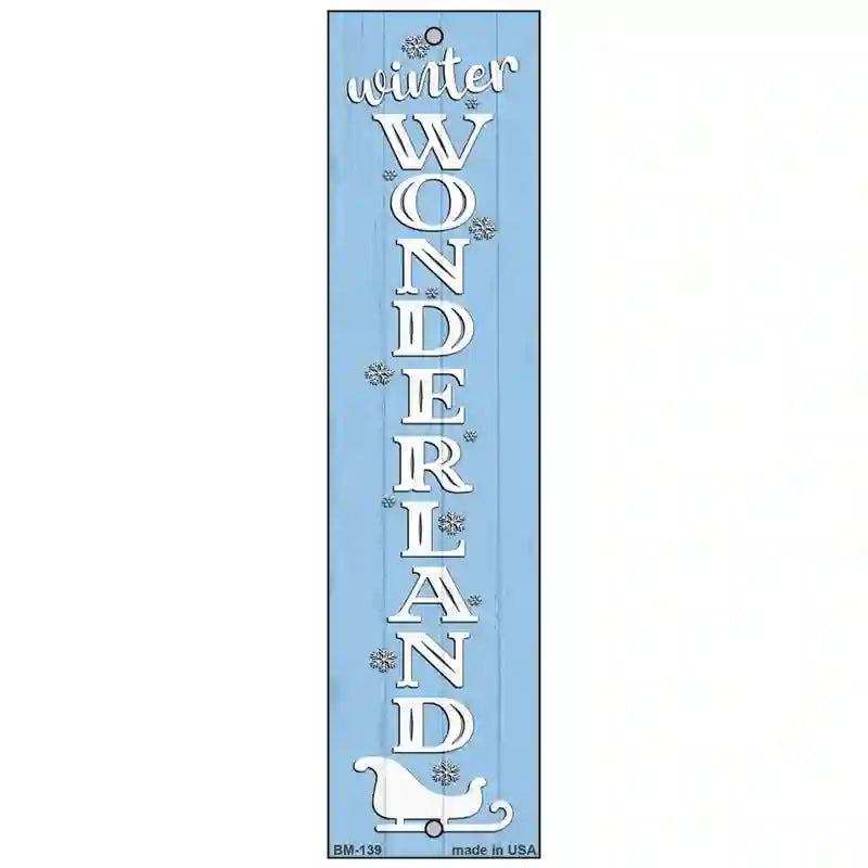 Winter Wonderland Blue Novelty Metal Bookmark BM-139