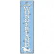 Winter Wonderland Blue Novelty Metal Bookmark BM-139