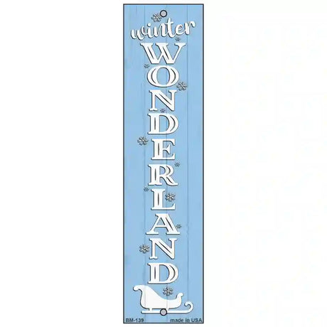 Winter Wonderland Blue Novelty Metal Bookmark BM-139