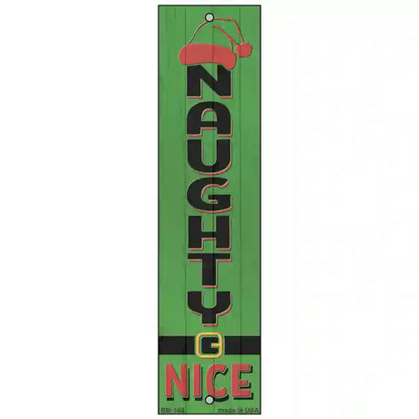 Naughty Nice Green Novelty Metal Bookmark BM-140