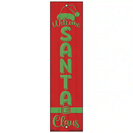 Welcome Santa Claus Red Novelty Metal Bookmark BM-143