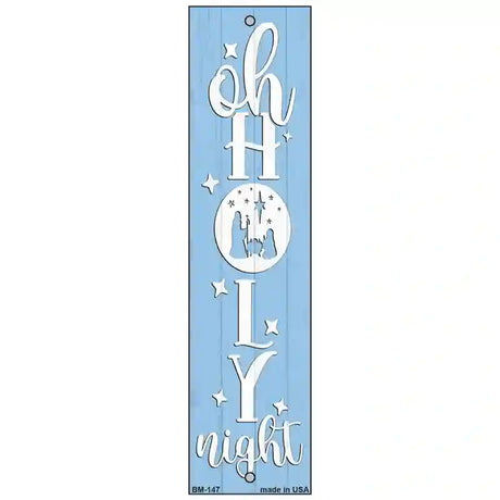 Oh Holy Night Blue Novelty Metal Bookmark BM-147