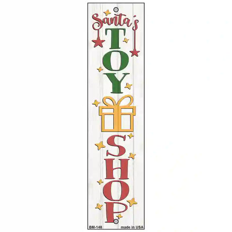 Santas Toy Shop White Novelty Metal Bookmark BM-148