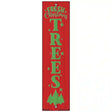 Fresh Christmas Trees Red Novelty Metal Bookmark BM-155