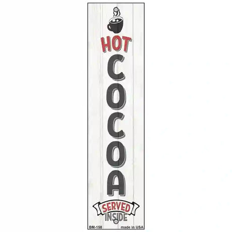 Hot Cocoa White Novelty Metal Bookmark BM-158